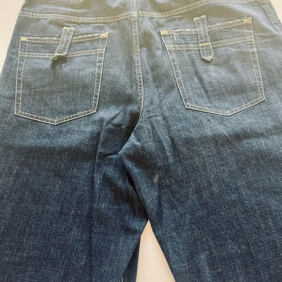 Used Sean Jean Dark Blue Denim Jorts 40x16" Inseam. Note to pocket buttons. (D5) - Picture 6 of 10